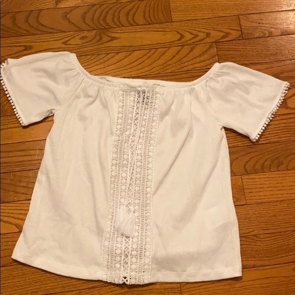 White off the shoulder blouse